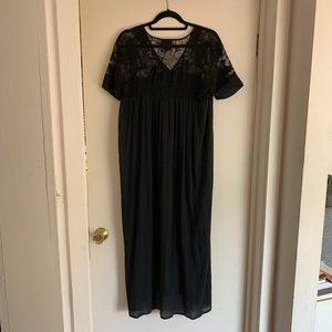 Vintage Dries Van Noten cotton/lace Kaftan